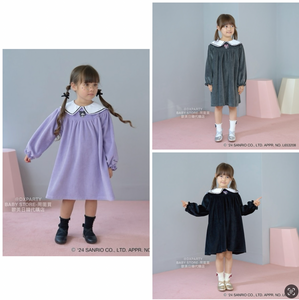 日本童裝 Ly# mine x Sanrio 學院風連身裙 100-140cm 女童款 秋季 DRESSES