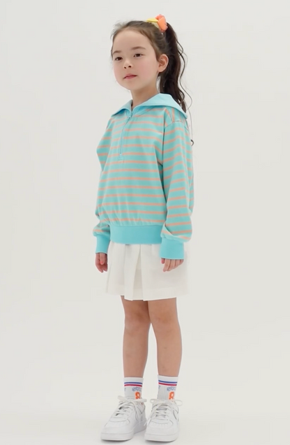 Japanese children's clothing mini#ML sailor collar top 100-140cm girls spring and summer TOPS 