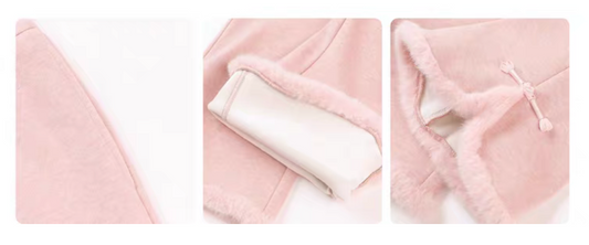 新年童裝 抓毛微喇叭長褲 110-160cm 女童款 新年中式華服唐裝 新春馬年 2026年