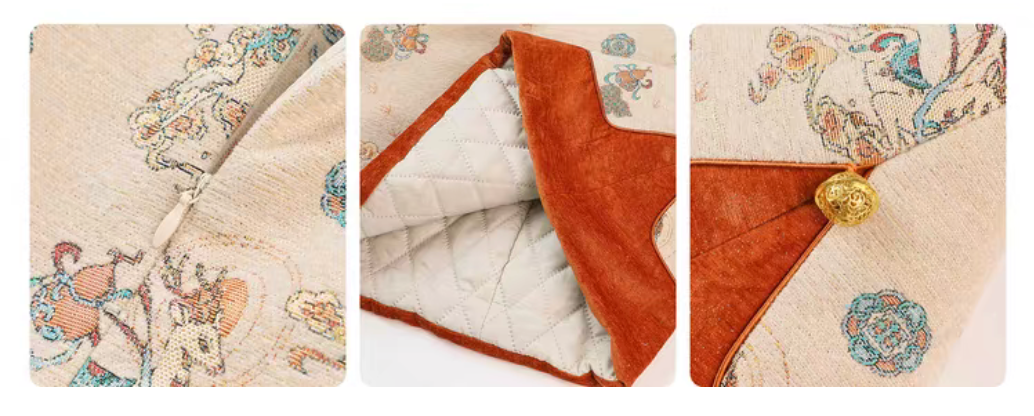 新年童裝 神鹿飛躍刺繡夾棉連身裙 110-160cm 女童款 新年中式華服唐裝 新春馬年 2026年