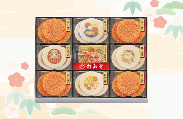 日本直送 桂新堂 冬季精選蝦片 26袋 聖誕快樂特輯 新年行運發財特輯 Christmas Happy New Year 馬年 限定手信