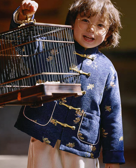 新年童裝 蘭芷清庭唐裝外套/背心旗袍裙 90-150cm 男童款/女童款 新年中式華服唐裝 新春馬年 2026年 AAA