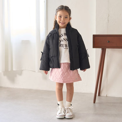 日本童裝 Ly# mine 蝴蝶結夾棉外套 100-150cm 女童款 冬季 (適合寒冷天氣、溫度低天氣）OUTERWEAR