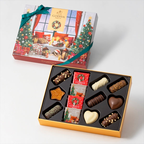 日本直送 Godiva 聖誕朱古力禮盒 4/7/9/13/20個 聖誕快樂特輯 新年行運發財特輯 Christmas Happy New Year 馬年 限定手信