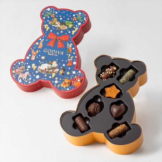 日本直送 Godiva 朱古力熊仔禮盒 7個 聖誕快樂特輯 新年行運發財特輯 Christmas Happy New Year 馬年 限定手信