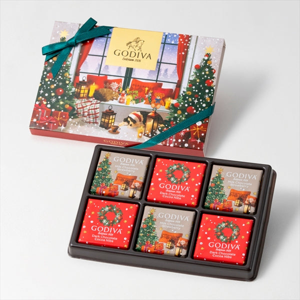 日本直送 Godiva 聖誕朱古力禮盒 6個 聖誕快樂特輯 新年行運發財特輯 Christmas Happy New Year 馬年 限定手信