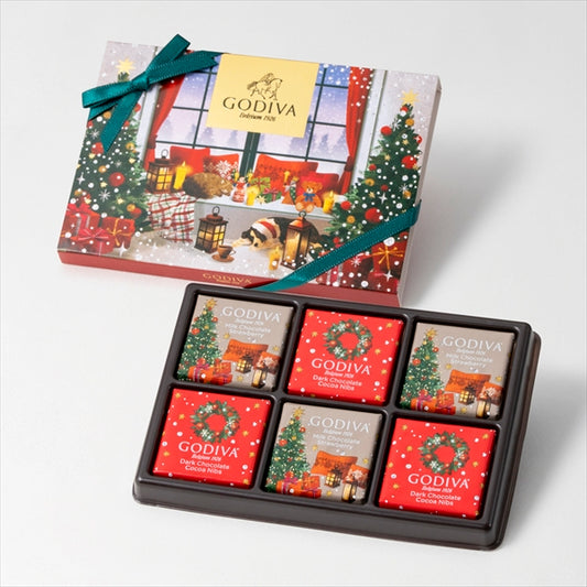 日本直送 Godiva 聖誕朱古力禮盒 6個 聖誕快樂特輯 新年行運發財特輯 Christmas Happy New Year 馬年 限定手信