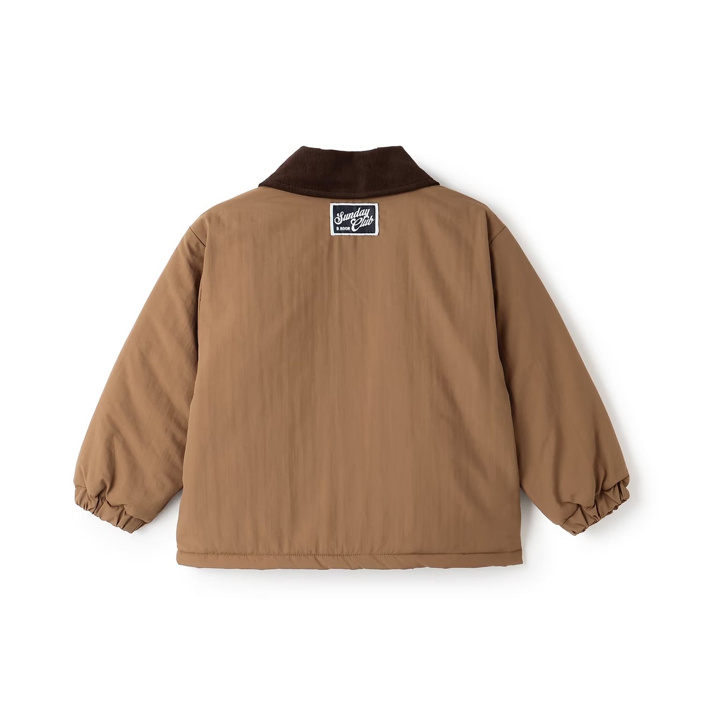 日本童裝 b・R# 燈芯絨領絎縫夾棉外套 100-140cm 男童款 冬季 (適合香港平均溫度、寒冷天氣、溫度低天氣）OUTERWEAR 【日本預售：2026年9月中旬】