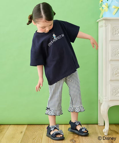 日本童裝 aF#a325 x Disney FROZEN 接觸冷感 印花上衣 90-140cm 女童款 夏季 TOPS