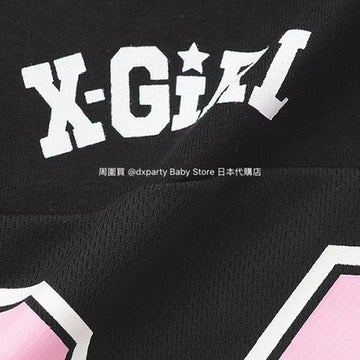 日本童裝 X-girl Stages 短款運動風上衣 110-140cm 女童款 夏季 TOPS