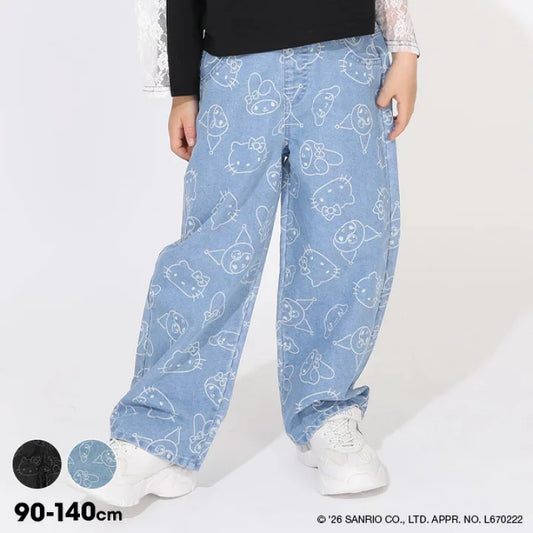 日本童裝 BDL x Sanrio 牛仔長褲 90-140cm 女童款 秋季 PANTS