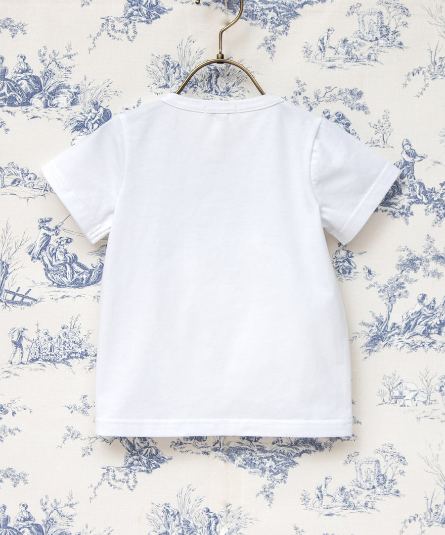 Japanese children's clothing panpantutu lace collar short-sleeved top 90-140cm girls summer TOPS 