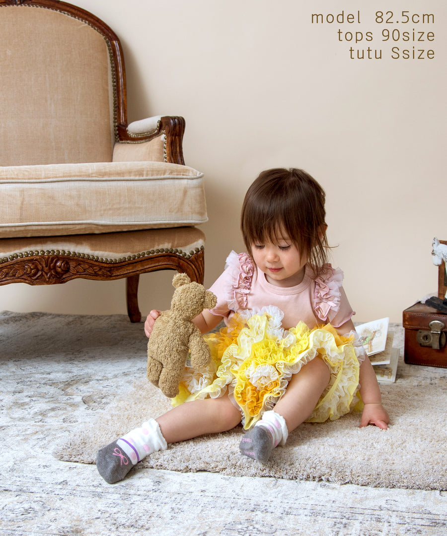 Japanese children's clothing panpantutu lemon cake tutu skirt 70-135cm girls' newborn baby summer SKIRTS 