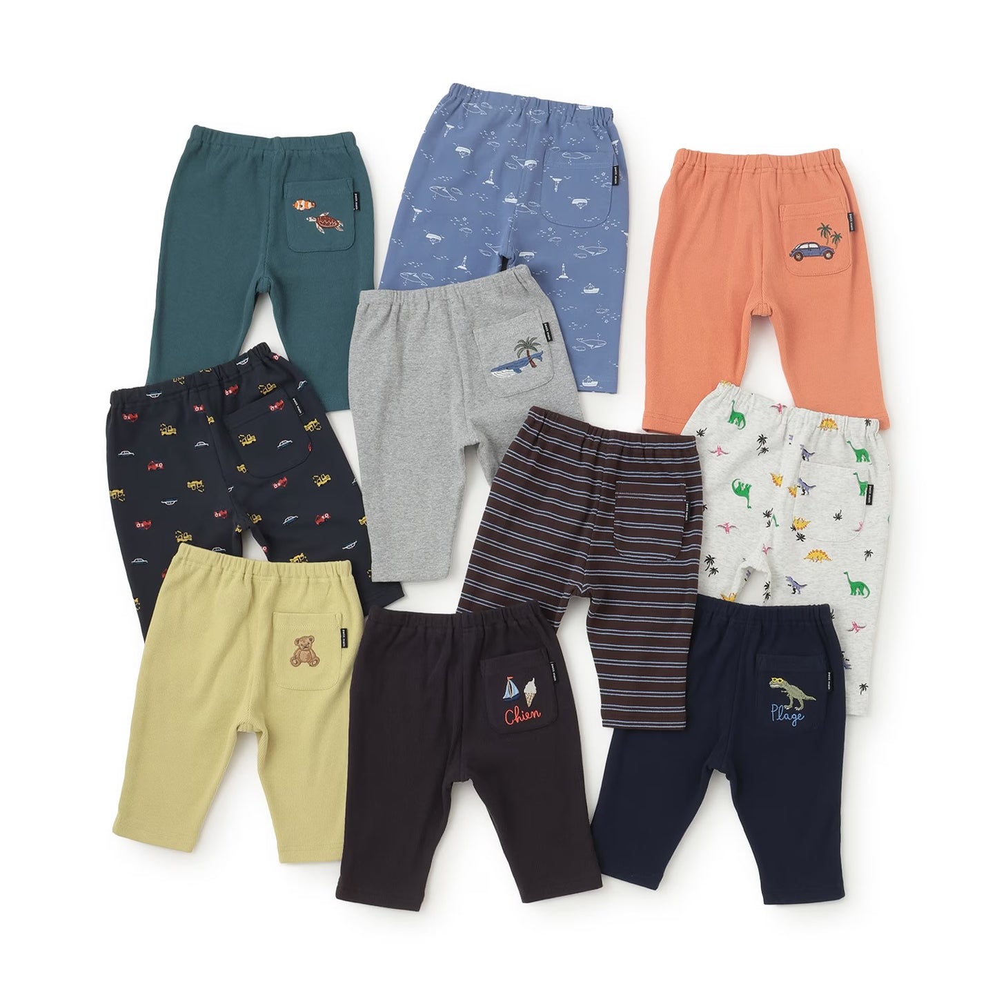 日本童裝 pe#main 七分長褲 80-130cm 男童款 夏季 PANTS