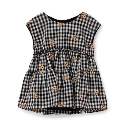 Japanese children's clothing Ly# mine tank top and shorts set 100-150cm girls summer TOPS PANTS 