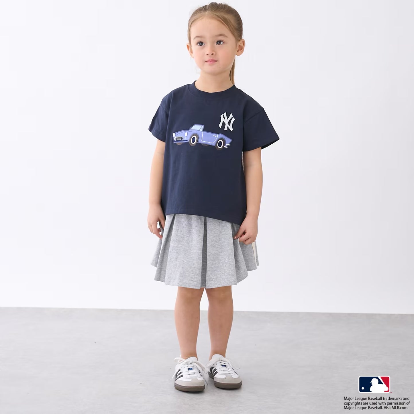 日本童裝 pe#main x 【MLB】汽車貼花上衣 80-130cm 男童款/女童款 夏季 TOPS