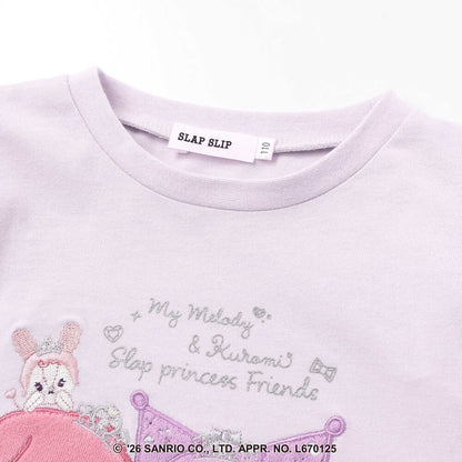 日本童裝 Slap Slip x Sanrio 肩部刺繡荷葉邊長袖上衣 80-130cm 女童款 秋季 TOPS 其他品牌童裝