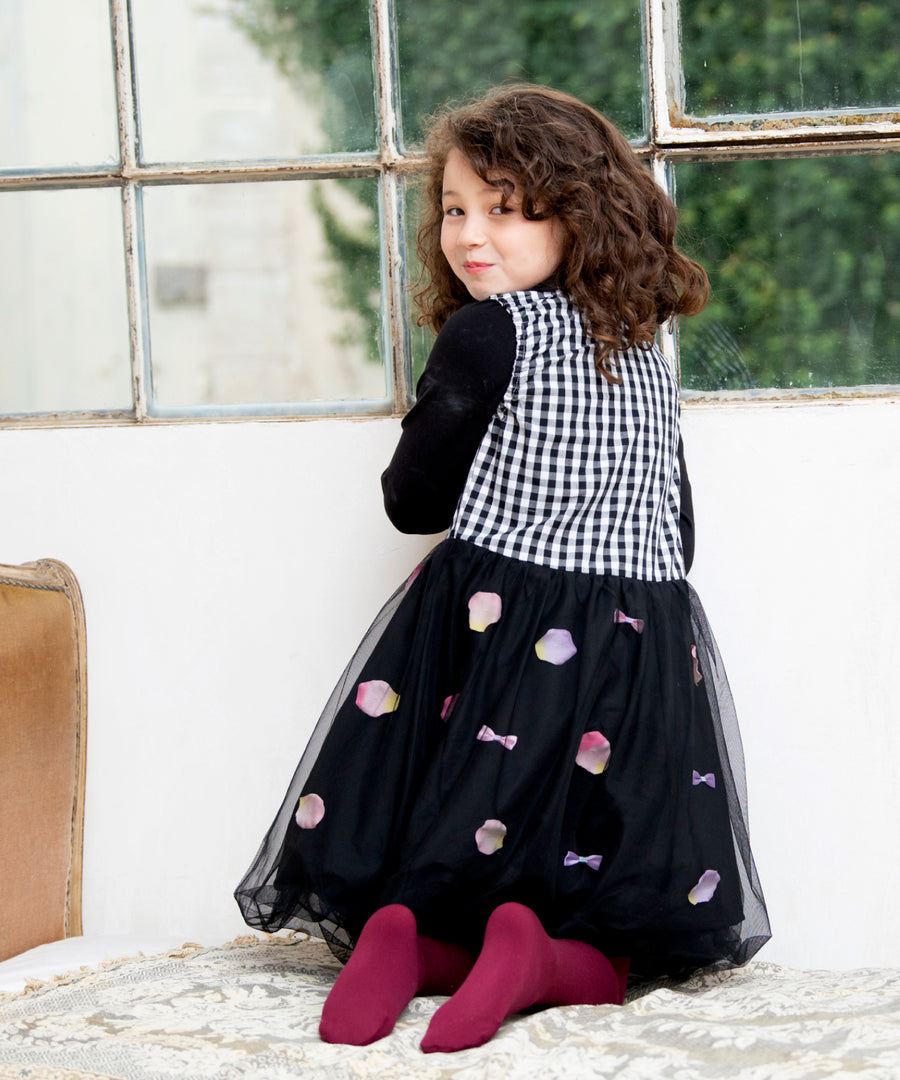 Japanese children's clothing panpantutu floral ribbon bubble dress 80-150cm girls summer dresses 