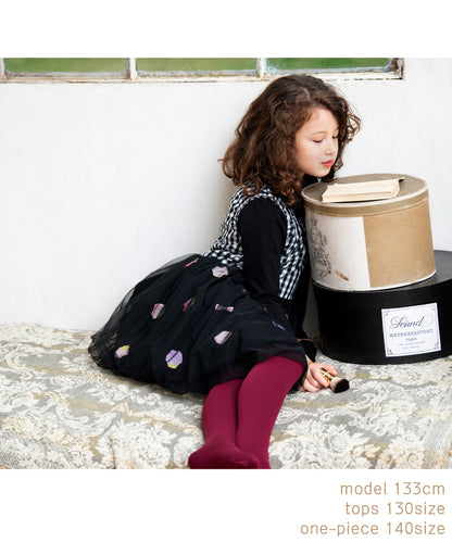 Japanese children's clothing panpantutu floral ribbon bubble dress 80-150cm girls summer dresses 