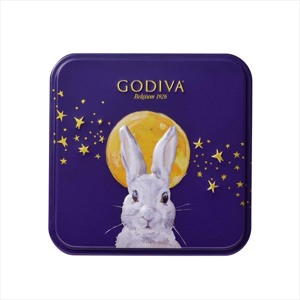 ‼️3/9晚上12點截單‼️日本直送 Godiva 月兔賞月朱古力限定小鐵盒 4粒入 限定手信 中秋節滿月限定