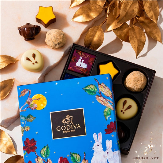 ‼️3/9晚上12點截單‼️日本直送 Godiva 月兔賞月朱古力限定小鐵盒 9粒入 限定手信 中秋節滿月限定