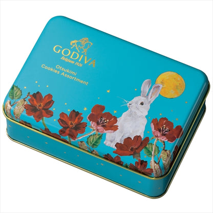 ‼️3/9晚上12點截單‼️日本直送 Godiva 月見兔子烘焙餅乾星空鐵盒裝 限定手信 中秋節滿月限定