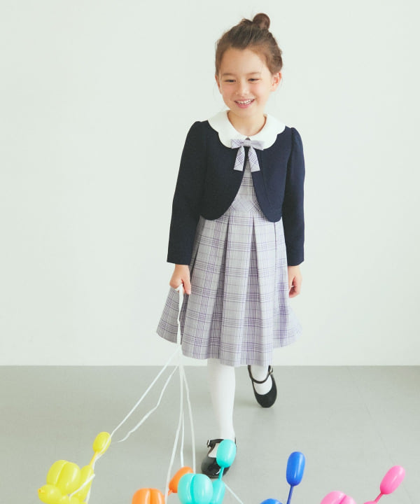 日本童裝 BEAMS mini 禮服兩件套裝 110-130cm 女童款 冬季 OUTERWEAR DRESSES 面試/宴會/表演