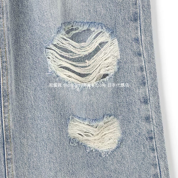 日本童裝 Lovetoxic 破洞牛仔闊腳褲 140-170cm 女童款 夏季 PANTS