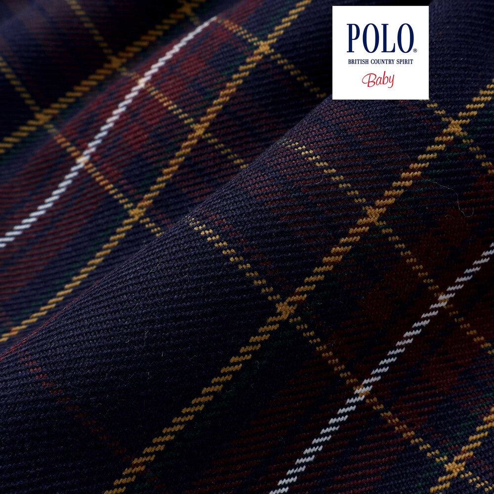 日本童裝  SLAP SLIP x POLO BCS 格仔連身裙及打底褲套裝 70-80cm 女童款 初生嬰兒 秋季 DRESSES PANTS