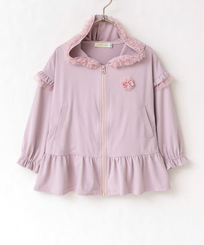 Japanese children's clothing panpantutu UV protection quick-drying series ruffled jacket 80-150cm girls summer outerwear 