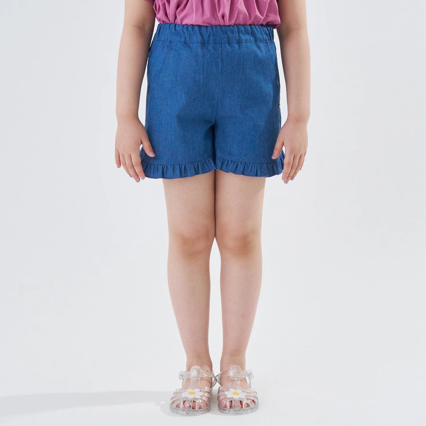 Japanese children's clothing Ly# mine tank top and shorts set 100-150cm girls summer TOPS PANTS 