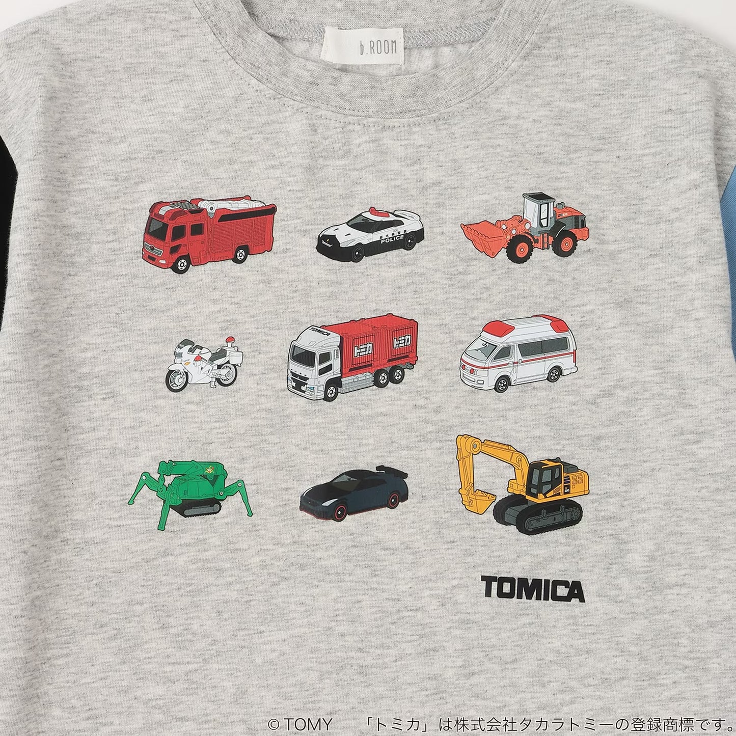 日本童裝 b・R# x Tomica 防污系列 速乾系列 防UV 印花上衣 90-130cm 男童款 夏季 TOPS
