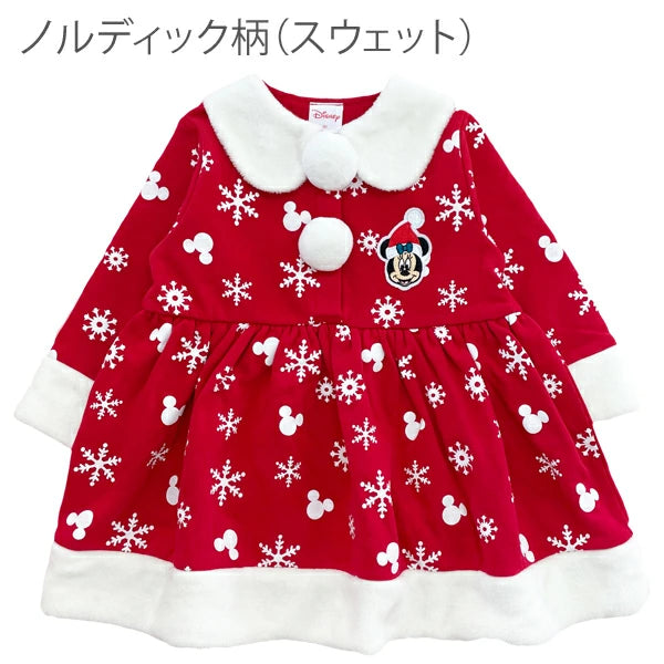 日本直送 Disney連身裙 80-130cm 小童款 女童款 Christmas 聖誕服裝/飾物配件 聖誕快樂特輯