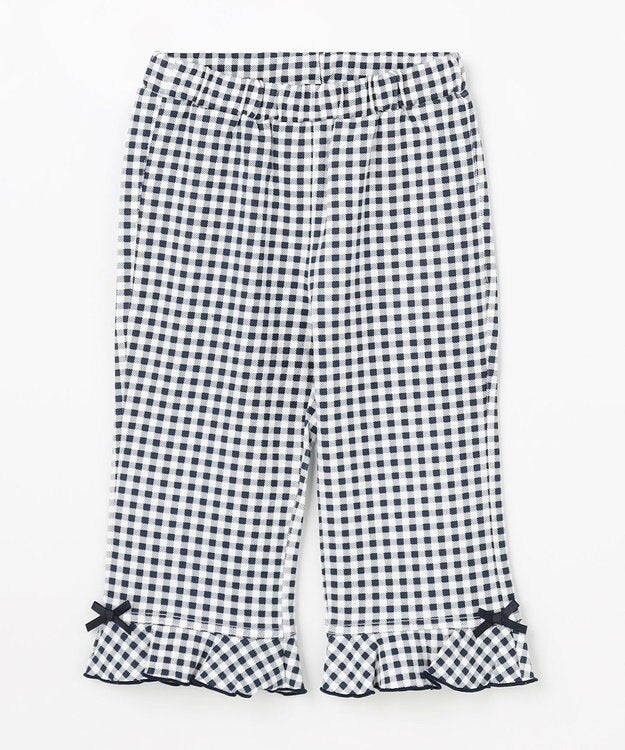 日本童裝 aF#a325 接觸冷感 花邊七分褲 90-140cm 女童款 夏季 PANTS