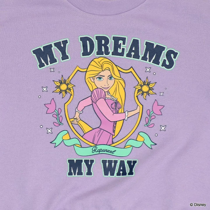 日本童裝 BDL x Disney 公主印花衛衣 100-130cm 女童款 秋季 TOPS