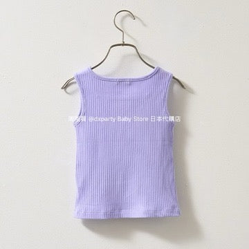 Japanese children's clothing Ly# mine square neck vest 100-150cm girls summer TOPS 