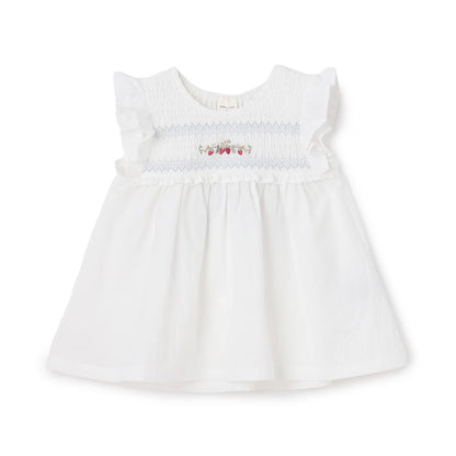 日本童裝 pe#main 士多啤梨刺繡上衣 80-130cm 女童款 夏季 TOPS