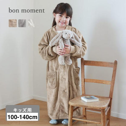 日本直送 超細纖維絨毛長袖睡袋/家居服 100-140cm 親子裝 男童款/女童款 秋冬季 睡袋系列