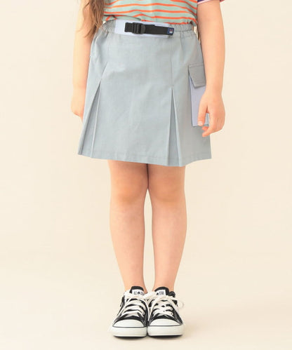 日本童裝 BEAMS mini 工裝百摺短裙 90-140cm 女童款 夏季 SKIRTS
