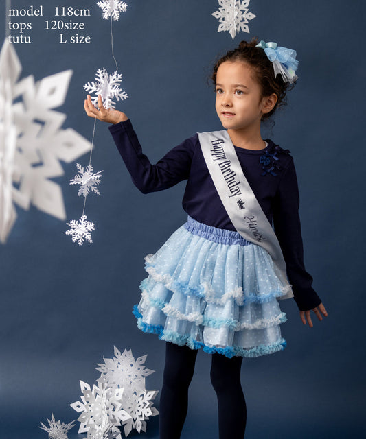 日本童裝 panpantutu 綠松石藍芭蕾tutu裙 70-145cm 女童款 初生嬰兒 夏季 SKIRTS