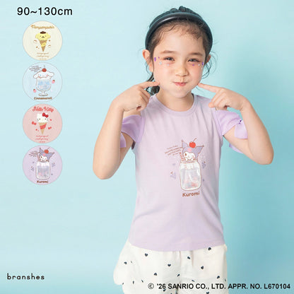 日本童裝 Branshes x Sanrio 雪紡露肩上衣 90-130cm 女童款 夏季 TOPS