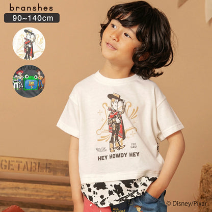 日本童裝 Branshes x Disney ToyStory 撞色拼接上衣 90-140cm 男童款/女童款 夏季 TOPS