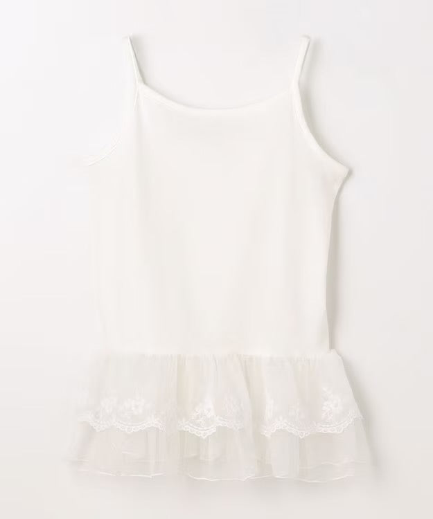 日本童裝 aF#a325 吸水速乾 蕾絲吊帶衫 110-160cm 女童款 夏季 TOPS