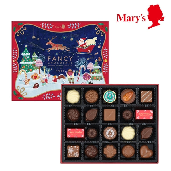 日本直送 Mary's Chocolate 聖誕朱古力禮盒 12/20個入 聖誕快樂特輯 新年行運發財特輯 Christmas Happy New Year 馬年 限定手信