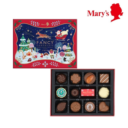 日本直送 Mary's Chocolate 聖誕朱古力禮盒 12/20個入 聖誕快樂特輯 新年行運發財特輯 Christmas Happy New Year 馬年 限定手信