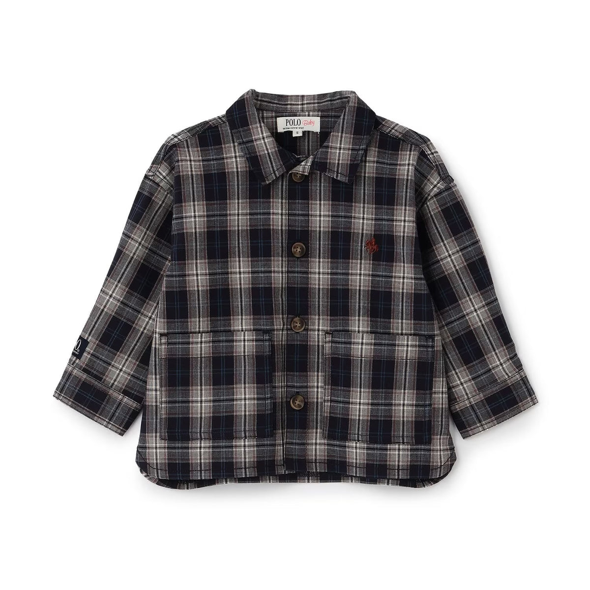 日本童裝 pe#main x【POLO BCS】襯衫外套 80-130cm 男童款/女童款 秋季 TOPS OUTERWEAR