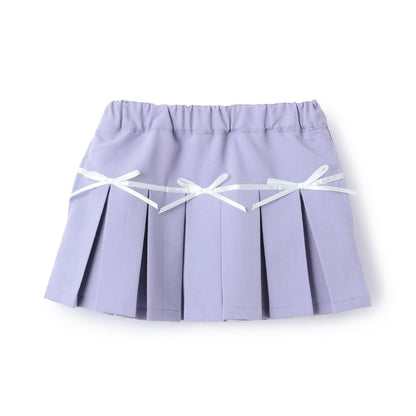 日本童裝 Ly# mine 百摺短裙 100-150cm 女童款 冬季 SKIRTS 聖誕紅/新年紅