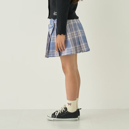 日本童裝 Ly# mine 學生妹格子百褶裙 100-150cm 女童款 秋季 SKIRTS 萬聖節 Cosplay服裝 Halloween攪鬼特輯