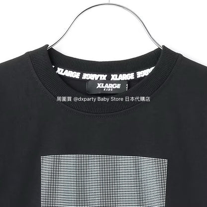 XLARGE KIDS Japanese children's clothing cool contact logo print short-sleeved top 90-140cm boys' summer TOPS 