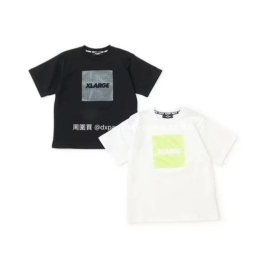 XLARGE KIDS Japanese children's clothing cool contact logo print short-sleeved top 90-140cm boys' summer TOPS 